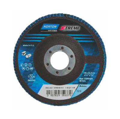 DISCO NORTON X-TREME PARA PULIR GRANO #120 4 1/2 PLG