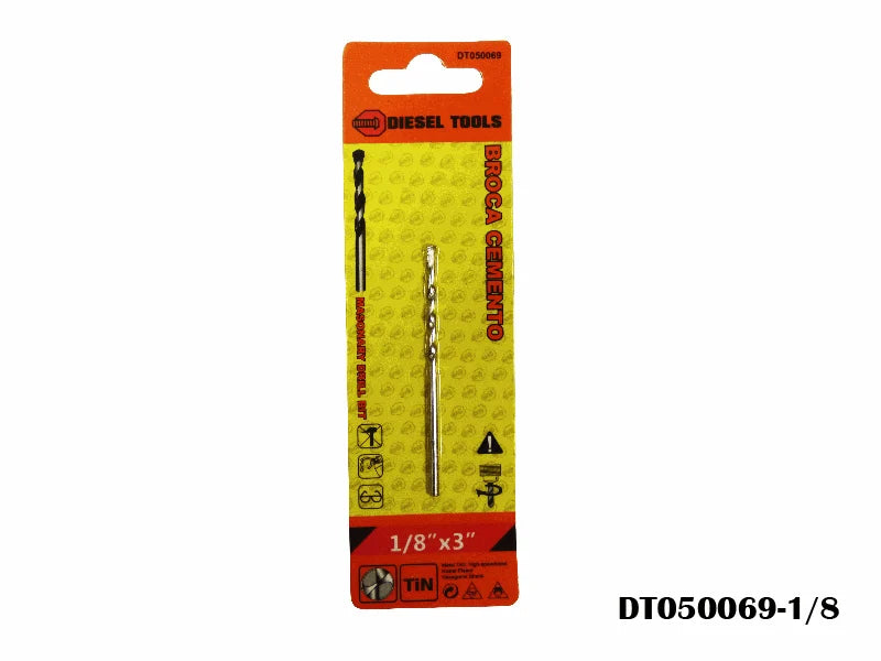 BROCA PARA CONCRETO DE 1/2X6 PLG DIESEL TOOLS DT050069-1/2