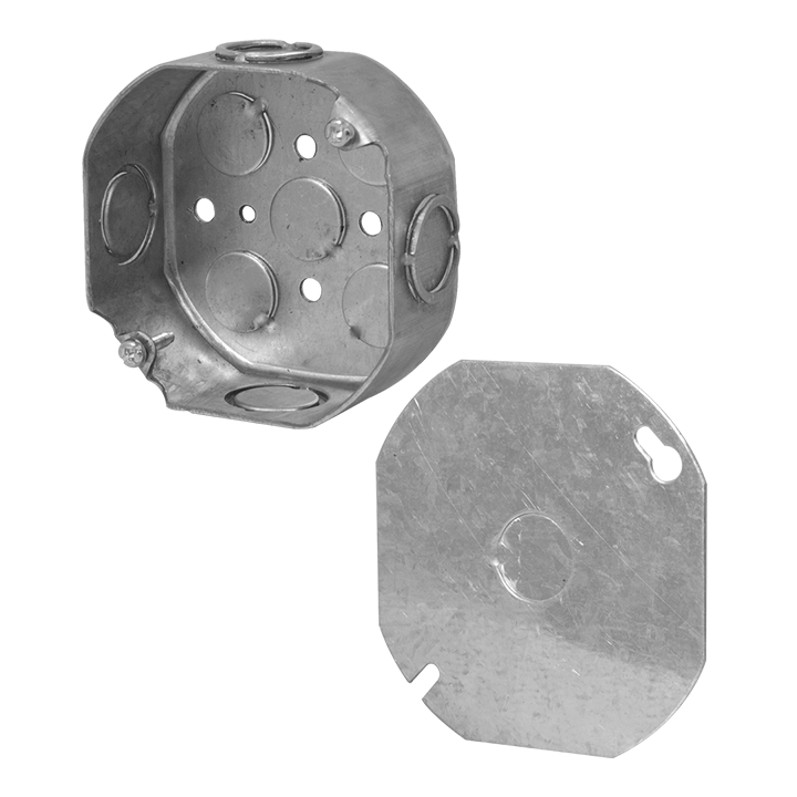 TAPADERA CAJA ELECTRICA METAL OCTAGONAL IMACASA 40067 UNIDAD