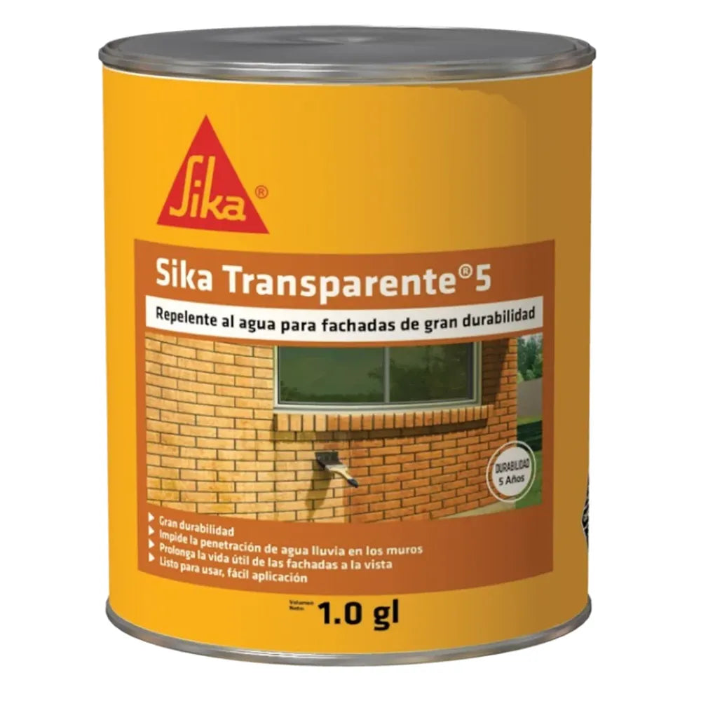 SIKA IMPERMEABILIZANTE TRANSPARENTE #5 GALON 3kg 94377 PARED Y TECHO