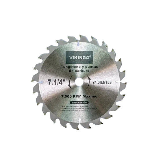 DISCO VIKINGO SIERRA CIRCULAR DE 7 1/4 PLG 24 DIENTES AT-130