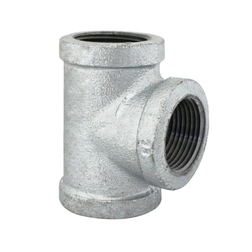 TEE GALVANIZADA CON ROSCA DE 3/4 PLG