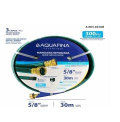 MANGUERA REFORZADA 5/8PLGX30METROS AQUAFINA A-RH5-8X30M