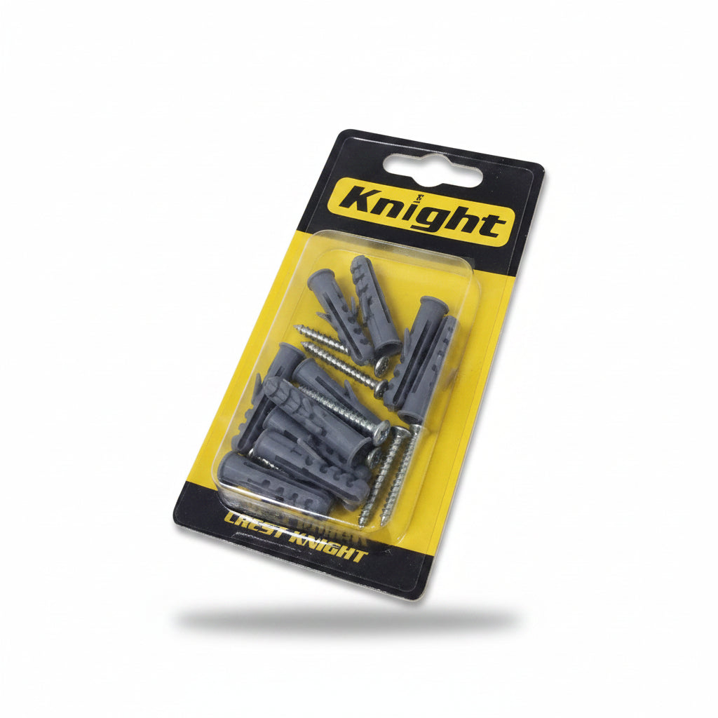 SET DE ANCLAS EXPANSIVAS+ TORNILLO 7MM KNIGHT