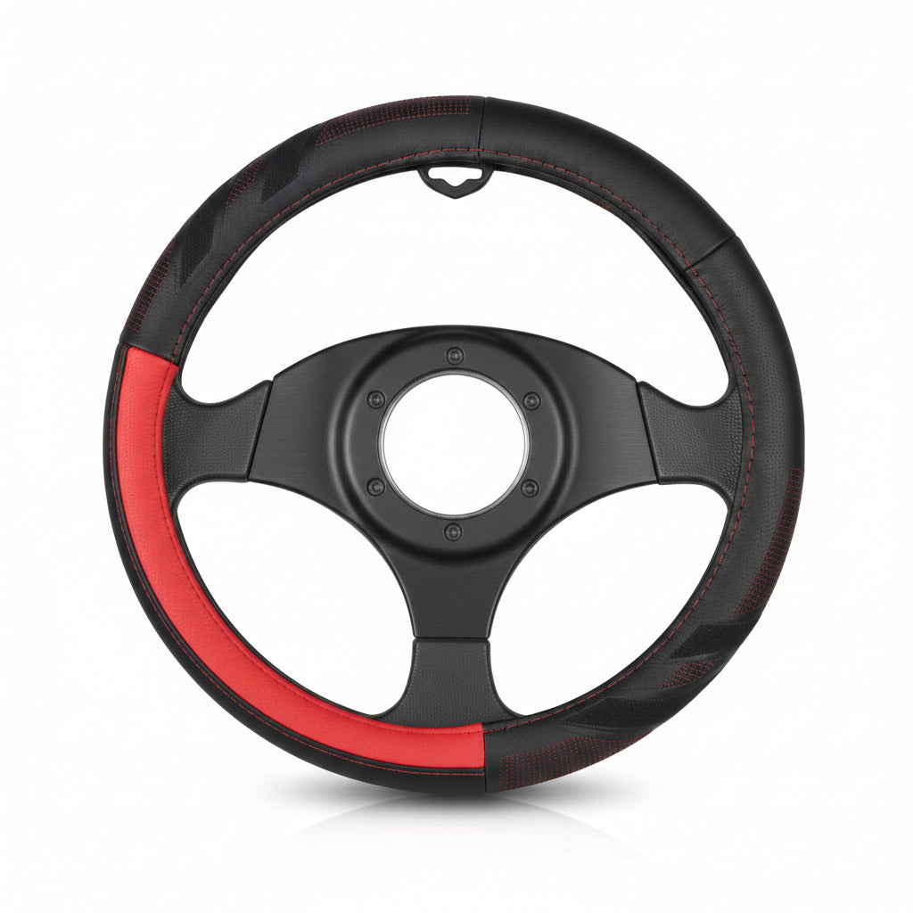 FORRO PARA TIMON NEGRO/ROJO LAFA RACING LF-4231-NR