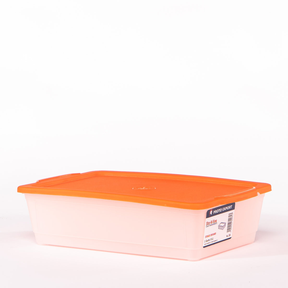 CAJA TRANSPARENTE DE 2 LITROS