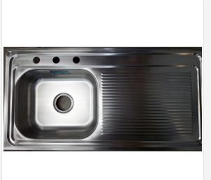 FREGADERO IZQUIERDO AQUA BLUE 100X50X15PLG AQP-617