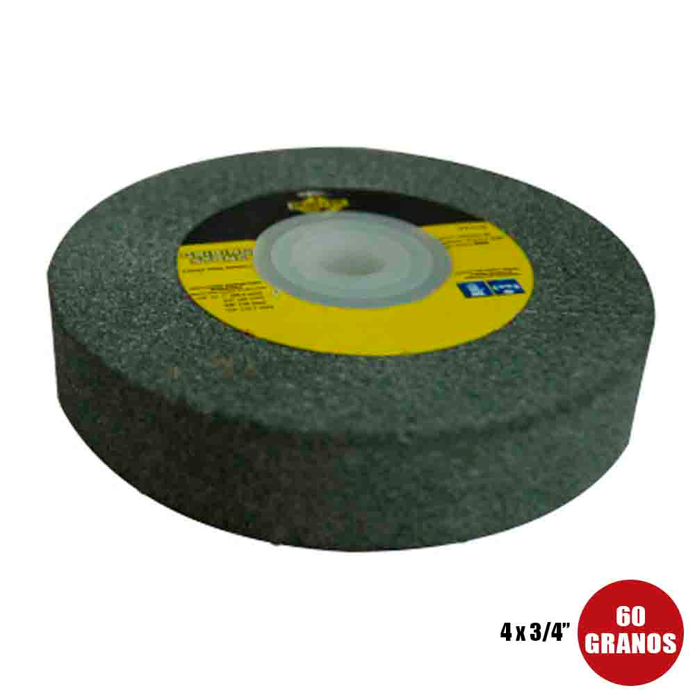 DISCO HUNTER DE PIEDRA PARA DESBASTAR DE 4X3/4 PLG GRANO 60