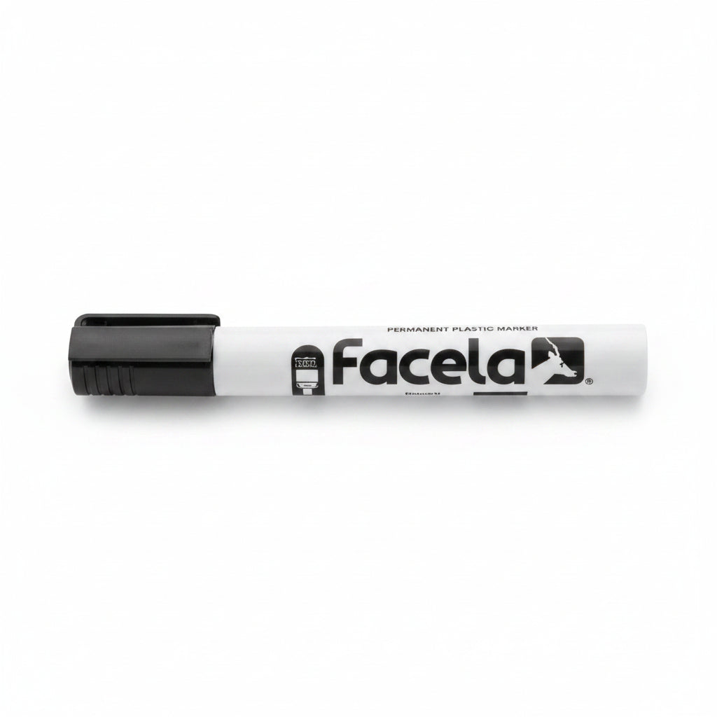 MARCADOR PLASTICO PERMANENTE NEGRO FACELA PT34417