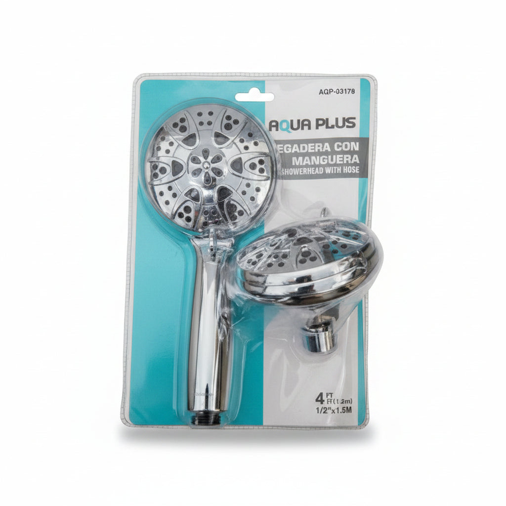 REGADERA CON MANGUERA AQP-23178 AQUA PLUS