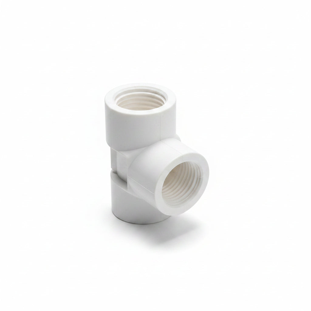 TEE PVC TRIPLE ROSCA 1/2PLG AQUA PLUS