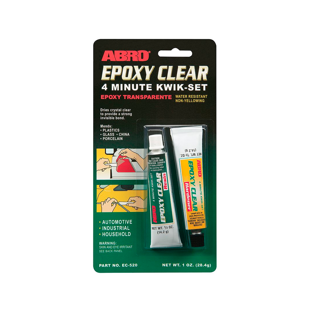 PEGAMENTO EPOXY 4 MINUTOS 1 OZ TRNSPARENTE ABRO EC-520