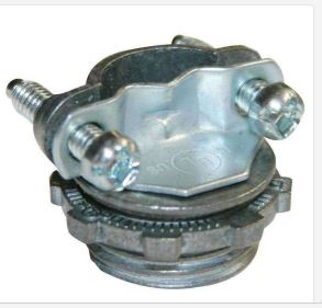CONECTOR RECTO PARA CABLE GALVANIZADO DE 1/2 PLG