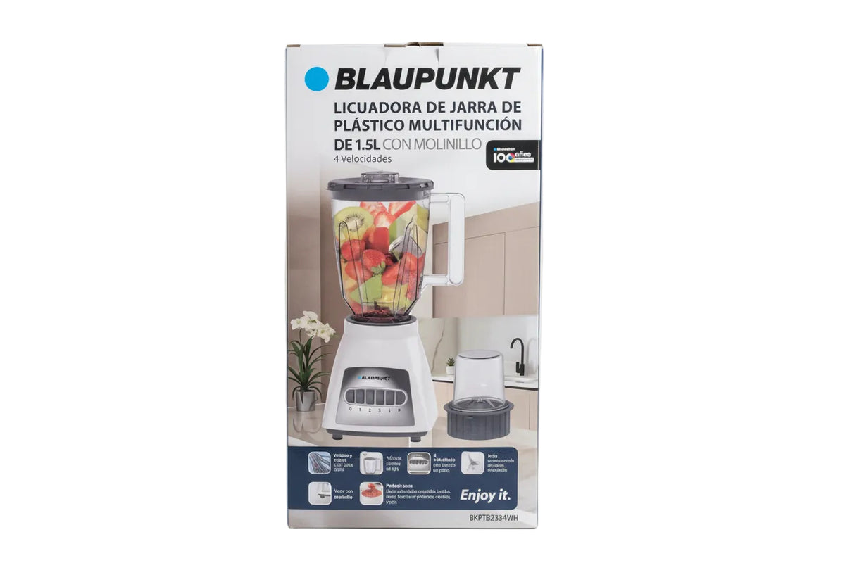 LICUADORA JARRA DE PLASTICO 1.5 LITRO BKPTB2334WH BLAUPUNKT