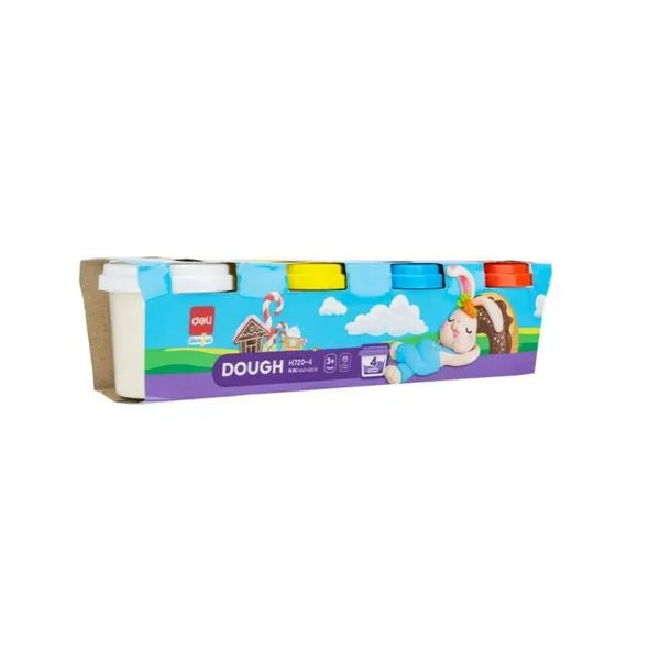 PLASTILINA 4COLORES 4OZ DELI H720-4