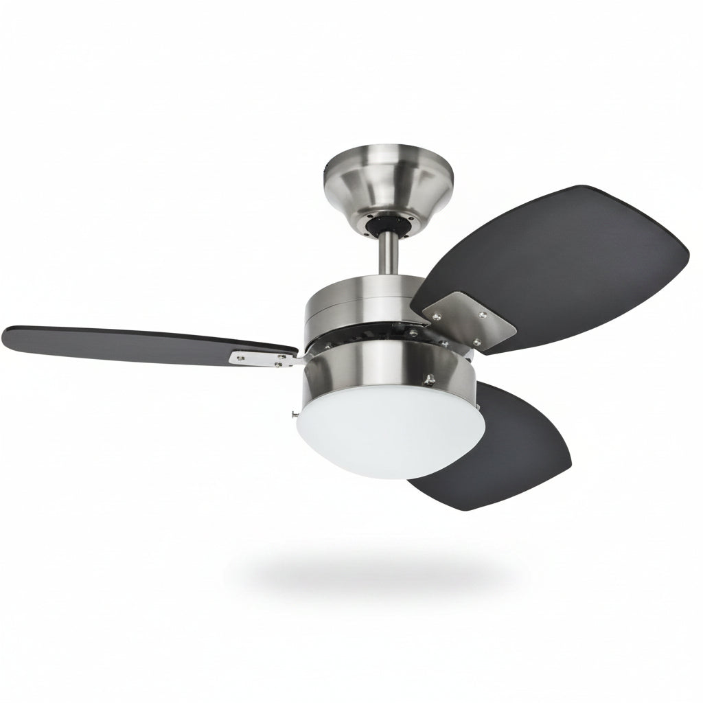 VENTILADOR DE TECHO 6A 48P 60W ACABADO NIQUEL CEPILLADO