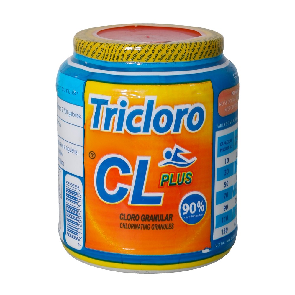 TRICLORO GRANULAR CL PLUS 90% TARRO 2 LIBRAS UNIDAD