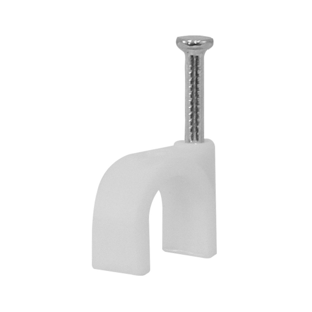 GRAPA PLASTICA PARA CABLE REDONDO R5 100PZS BLNCO DIESEL TOOLS