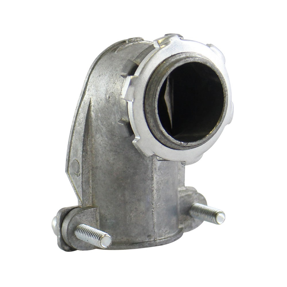 CONECTOR CURVO PARA CORAZA GALVANIZADA BX 1