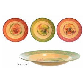 PLATO OVALADO MELAMINA 9PLG SURTIDO 86825