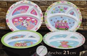 PLATO REDONDO INFANTIL SURTIDO BG-099-KD51