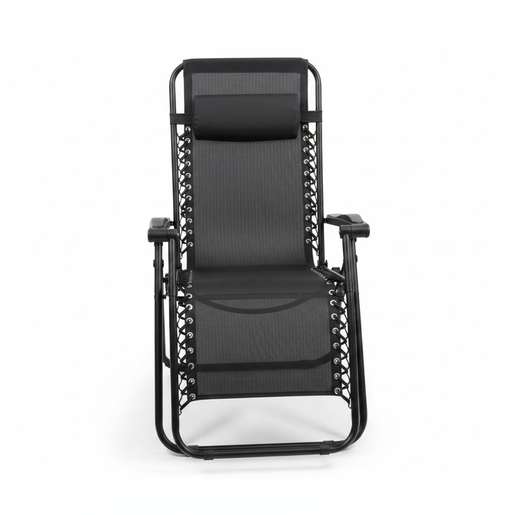 SILLA PLEGABLE NEGRA178X67X110CM 851-YXT037