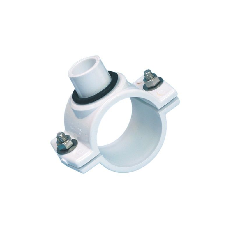 ABRAZADERA REDUCTORA PVC LISA DE 4X3/4 PLG CON TORNILLO 2006030