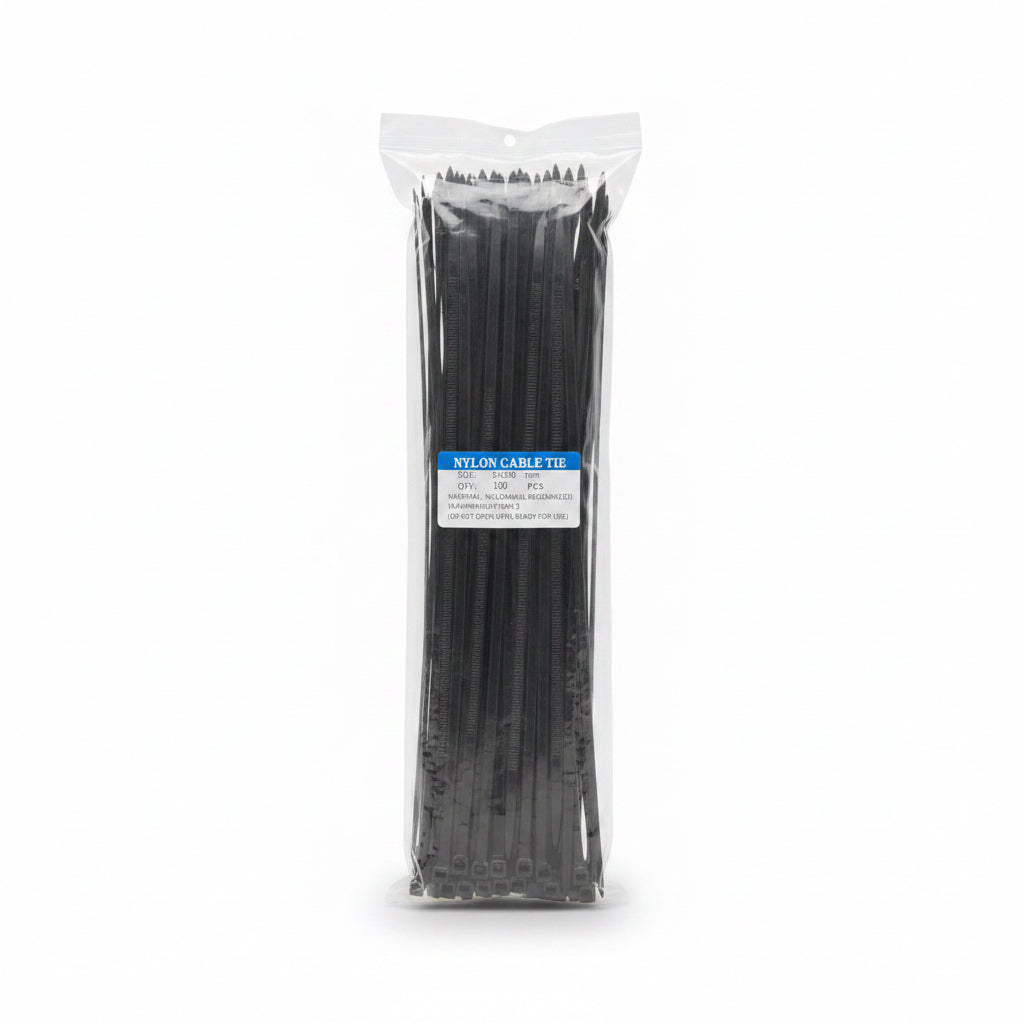 CINCHO PLASTICO 5X400 MM 100 PZAS BOLSA