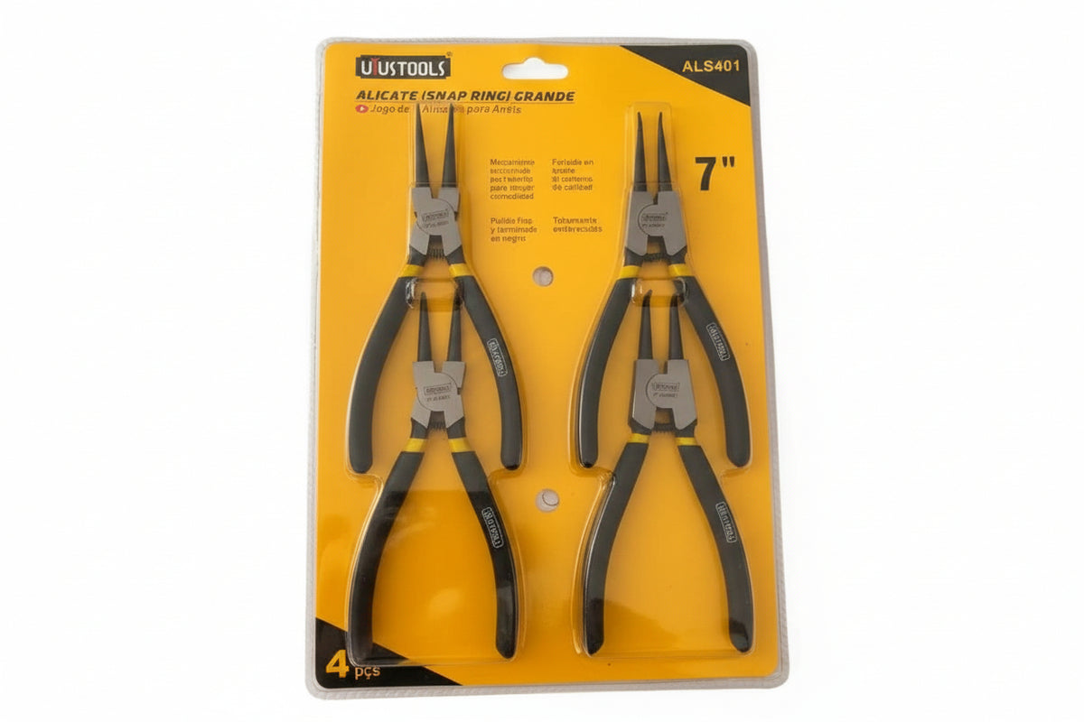 SET PINZA SACA SEGUROS 7PLG 4PZ UYUSTOOLS ALS401