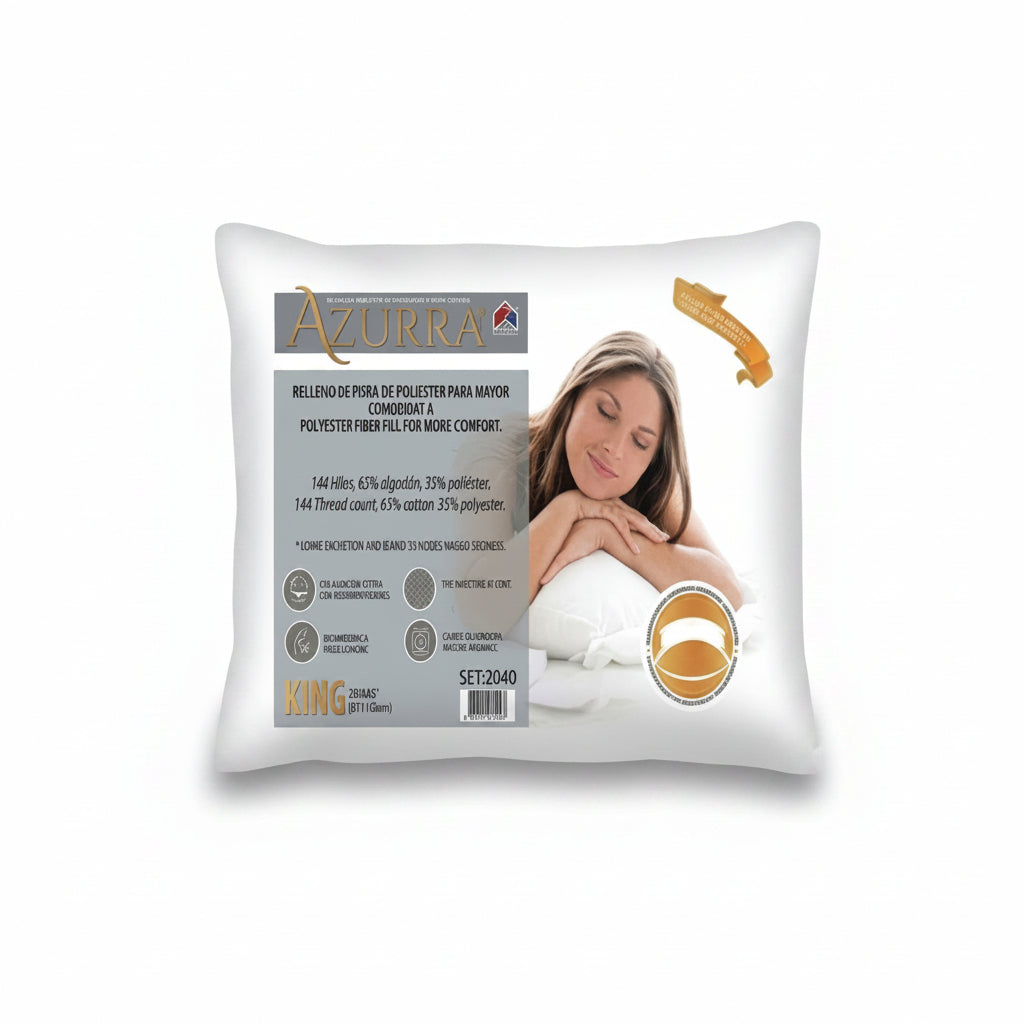 ALMOHADA BLANCA KING 20X40PLG SHT-2040