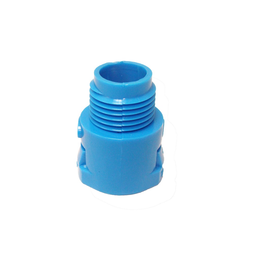 CONECTOR PVC PARA TECNODUCTO AZUL DE 1/2 PLG