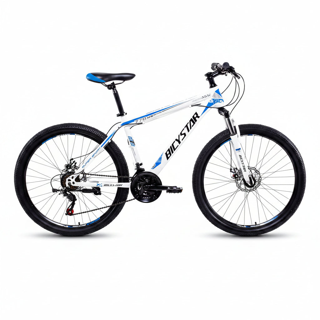 BICICLETA PARA ADULTO BLANCO/AZUL MTB 27.5PLG 802-14227B