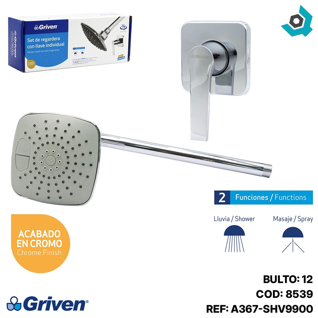 SET DE REGADERA GRIVEN A367-SHV9900