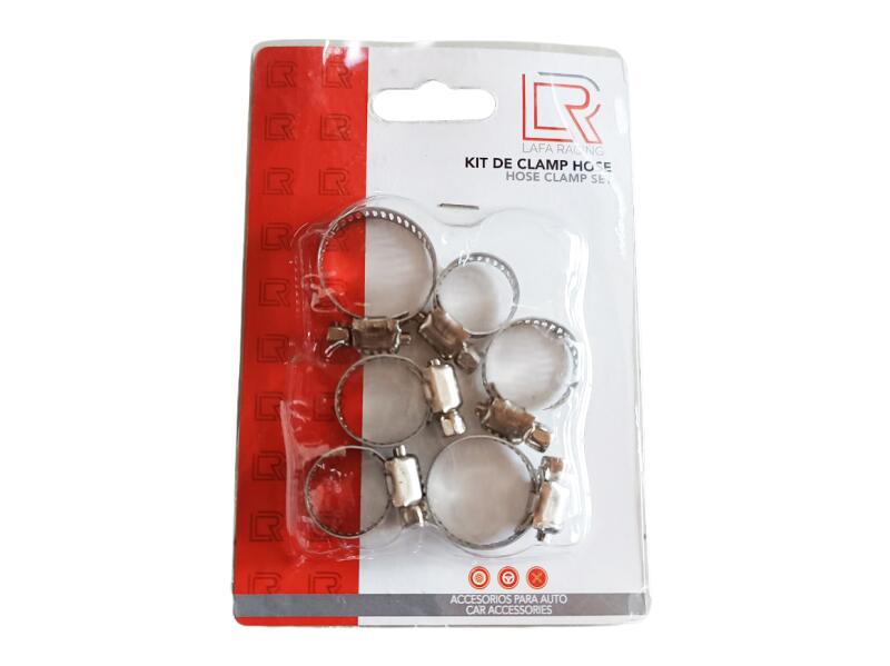KIT DE GRAPAS PARA MANGUERA DE 6 PZAS LAFA RACING 6984