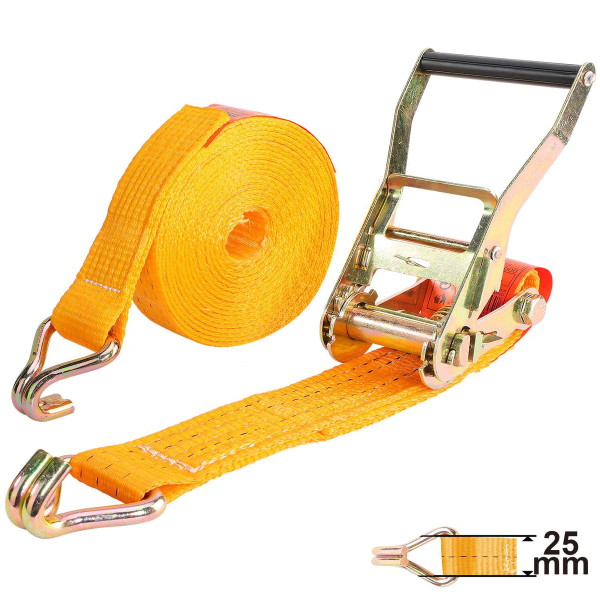 CINCHO CON RATCHET NYLON 6MTSX25MM 1500KG INGCO HRSP262 677064