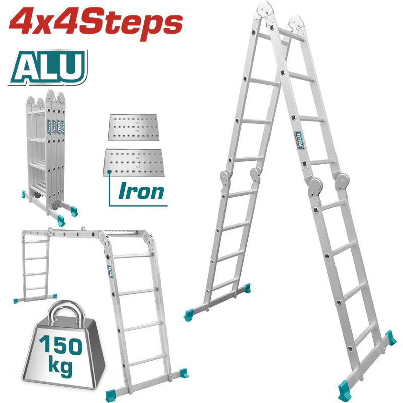 ESCALERA ARTICULADA DE ALUMINIO TIPO IA 150KG TOTAL