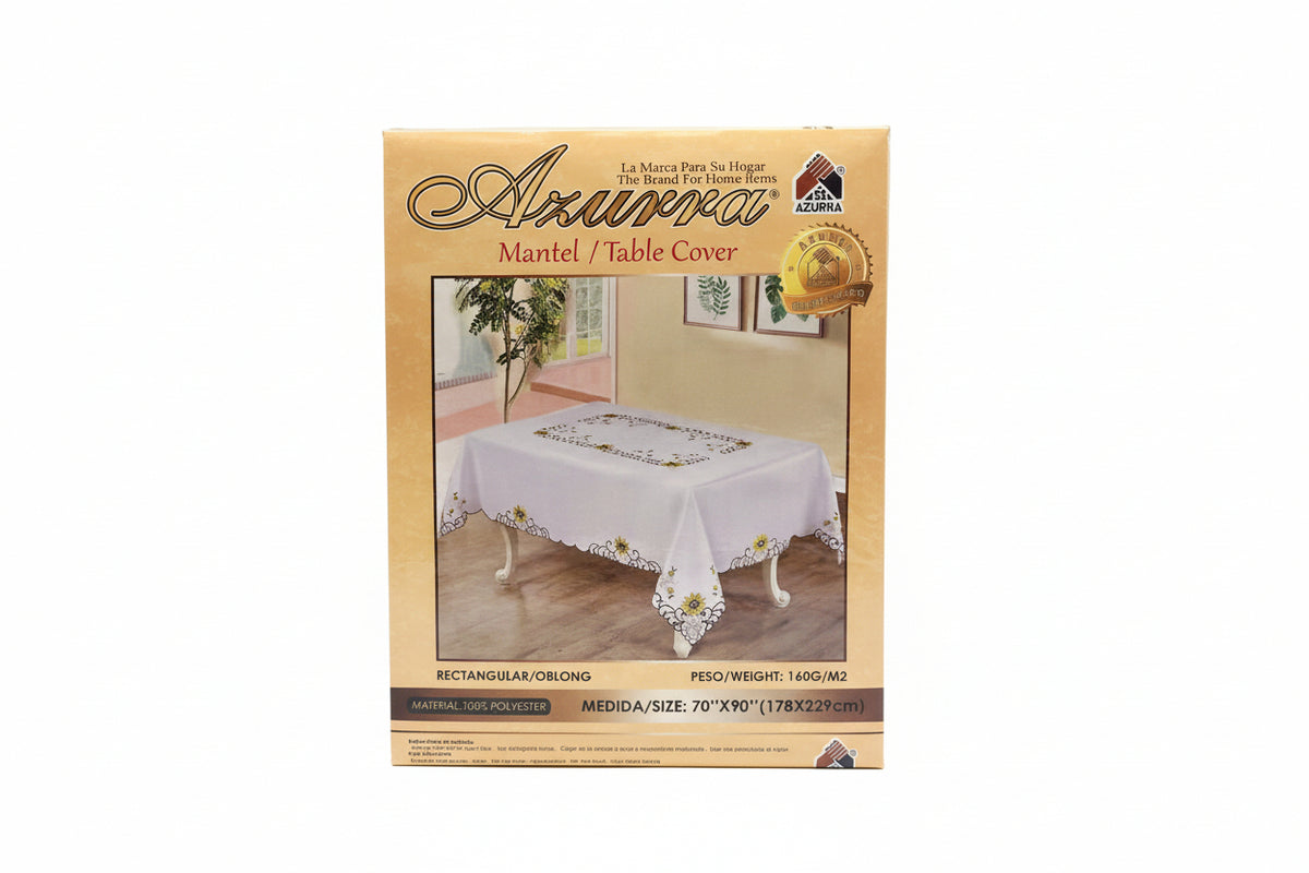 MANTEL PARA MESA 70×90 BORDADO AZURRA CM CRY-14439