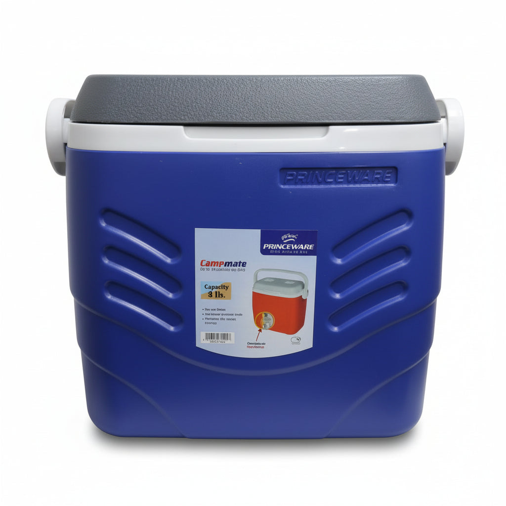 HIELERA CUADRADA 8 LITROS AZUL PRINCEWARE
