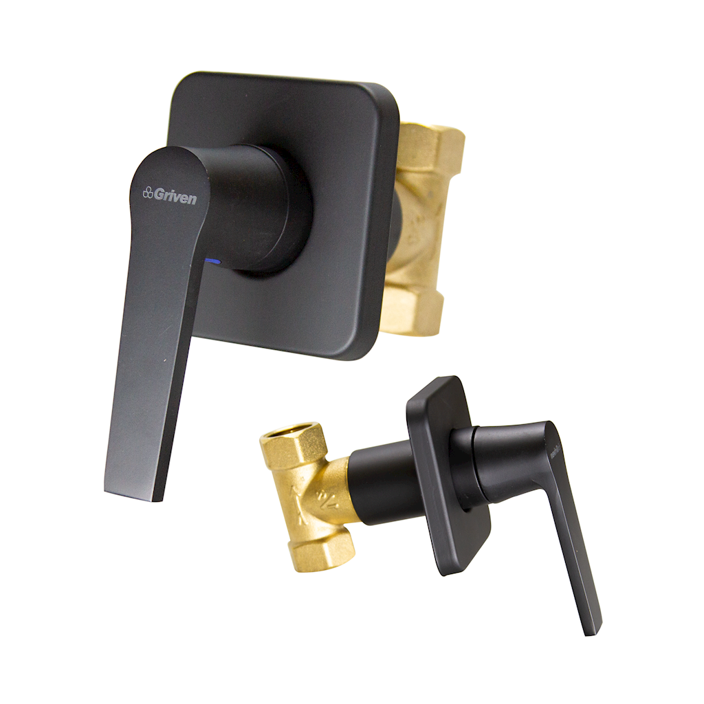 VALVULA INDIVIDUAL PARA DUCHA NEGRA GRIVEN A367-BV-016