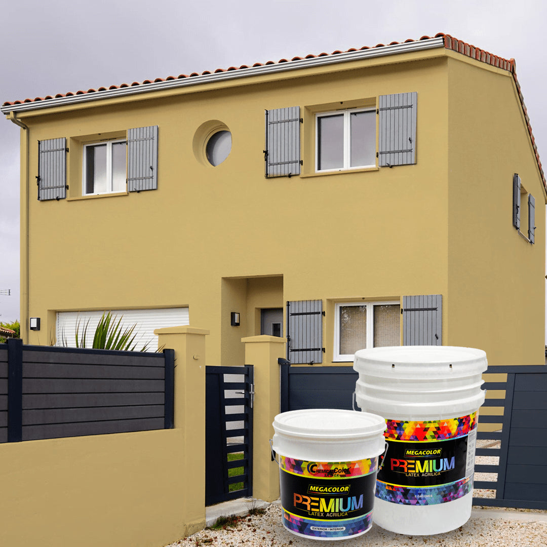 PINTURA MEGACOLOR LATEX PREMIUM AMARILLO VERANO