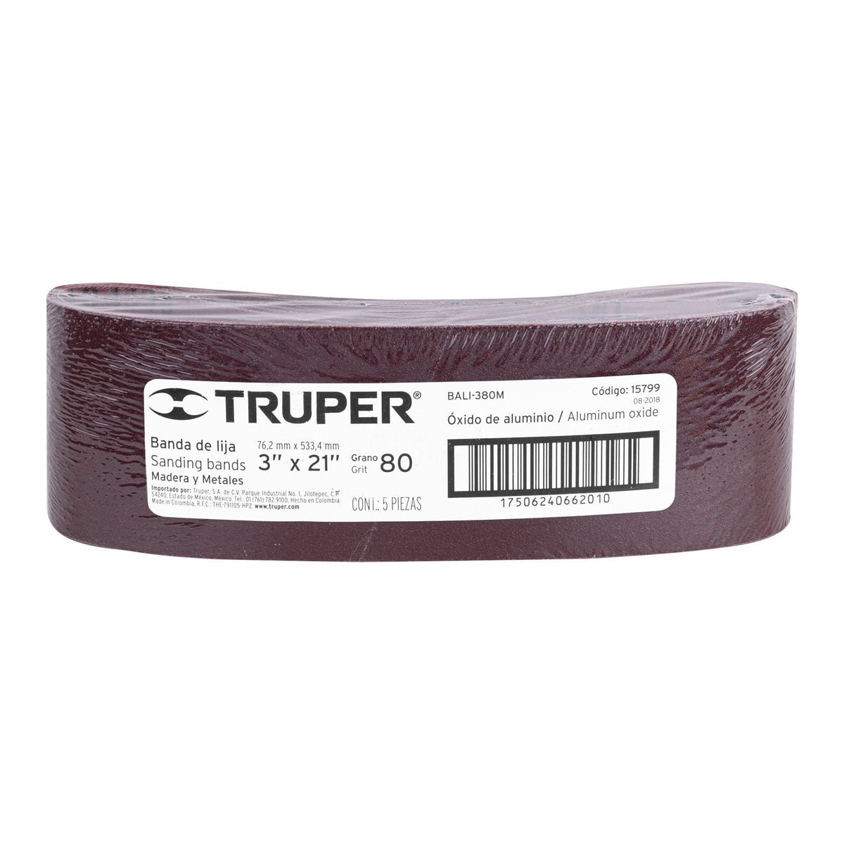 LIJA DE BANDA GRANO 80 TRUPER 15799 UNIDAD