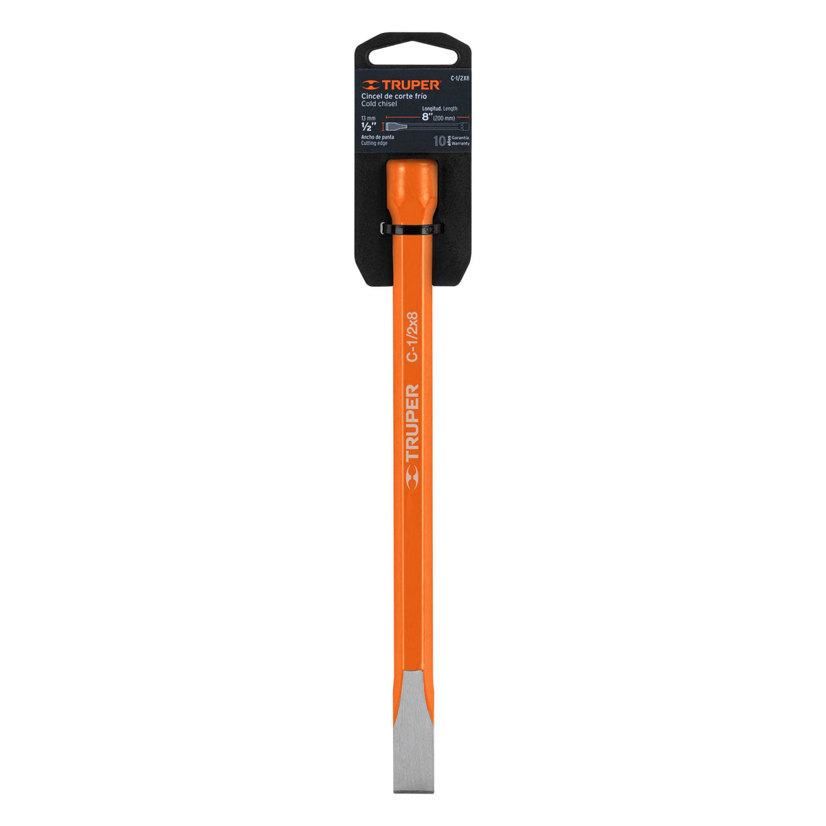 CINCEL DE CORTE FRIO 1/2X8 PLG TRUPER 12118