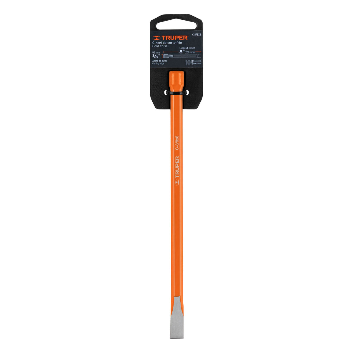 CINCEL DE CORTE FRIO 3/8X8 PLG TRUPER 12109