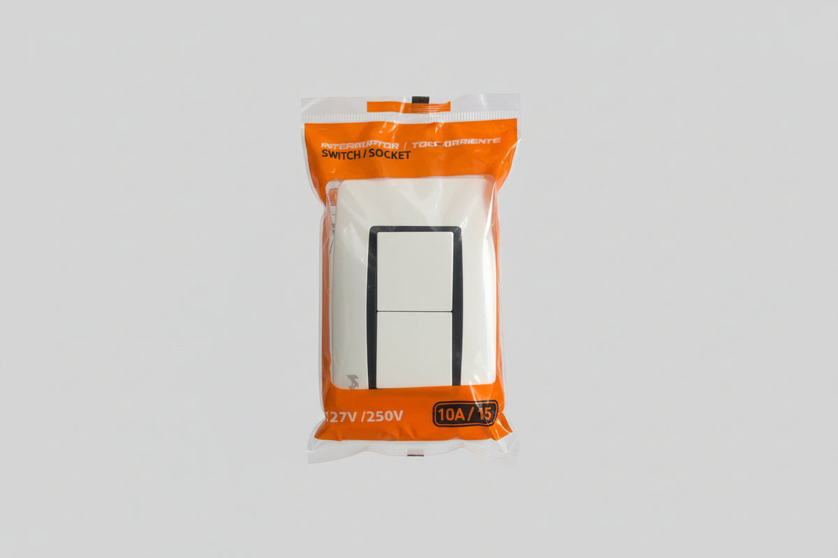 INTERRUPTOR DOBLE 127V/250V V-TEG VT-222060