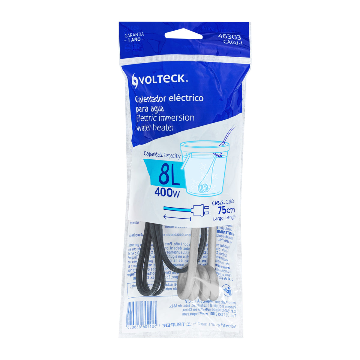 CALENTADOR ELECTRICO PARA AGUA VOLTECK 46303