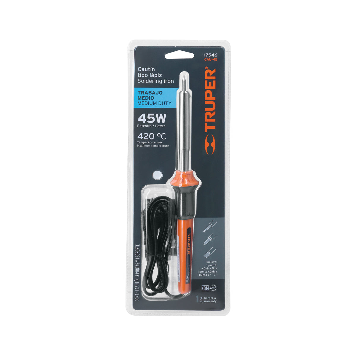 CAUTIN TIPO LAPIZ 45W TRUPER 17546