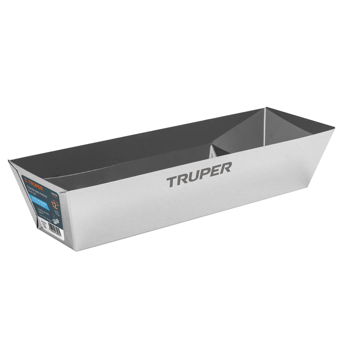 BANDEJA PARA TABLA YESO ACERO INOXIDABLE 12PLG TRUPER 100798