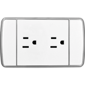 RECEPTACULO DOBLE BLANCO BPA ELECTRIC CT00003BL