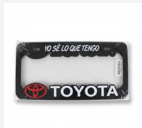 MARCO DE PLACA 3D TOYOTA 2PCS ACCU052473 UNIDAD