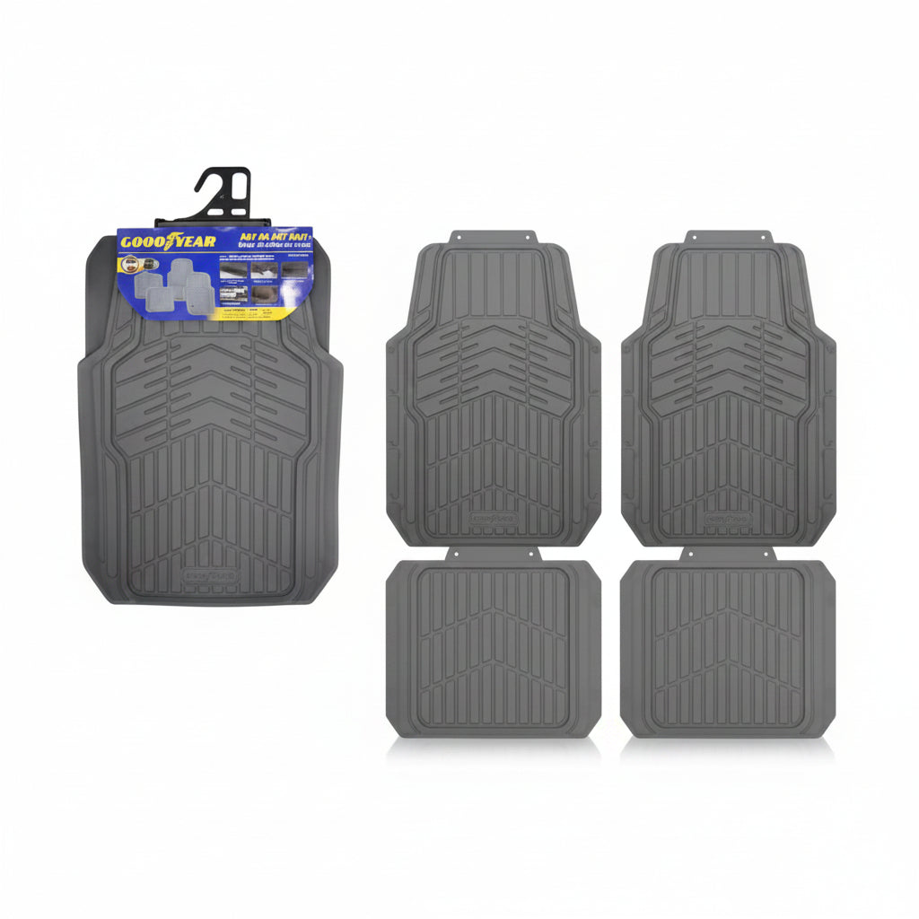 SET ALFOMBRA PARA AUTO HULE GRIS 4PCS 991-2304664